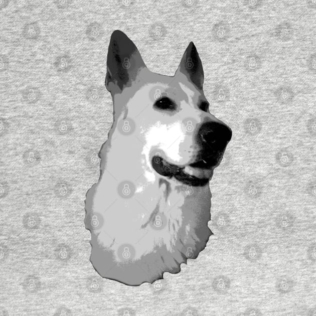 White German Shepherd Swiss Shepherd by DesignFunk